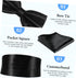 Mens Cummerbund and Bow Tie Set Pocket Square Bow Tie Black Mens Formal Satin Bowtie and Cummerbund Set Gentlemen Suit Accessories for Business We...