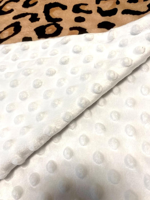 Baby Blanket for Girls Boys Leopard Minky Super Soft Double Layer Receiving Blanket with Dotted Backing for Newborn Nursery Stroller Receiving Tod...