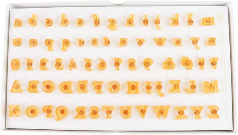 PME Fun Fonts Collection 2 Stamping Set-Letters & Numbers for Cookie & Cupcake (66 Pieces), Standard, Trasparent, (FF57)...
