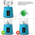 Portable Blender for shakes and smoothies, Cordless Personal Mini 13oz compact Blender Bottle, Travel Electric Juicer Cup, USB Rechargeable Mixer ...