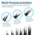 MMOBIEL 10x Industrial Precision ESD Tweezers Anti-Static Stainless Steel for Electronics Tools, Jewelry, Computer, Laboratory Work, Crafts and Ho...