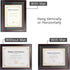 GraduatePro 8.5x11 Diploma Frame with Black Over Gold Mat or Display 11x14 Document Without Mat, CPA License Frame, UV Protection Acrylic, Mahogan...