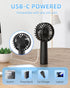 Portable Mini Fan, Handheld Fan, 1800mAh Small Hand Fan Battery Operated, Personal Makeup Lash Fan Travel Fans USB Rechargeable, Gifts for Stylish...