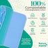 24 Reusable Paper Towels - Paperless Paper Towels made with Super-Soft, Pure Absorbent 100% Cotton, Washable Paper Towel Set for Kitchen, Eco Frie...