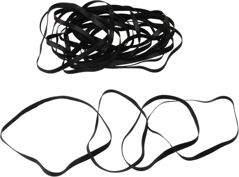 Lovermusic 20Pcs Width 0.19inch Flat Cassette Tape Machine DVD Drive Rubber Belt Replacement for Recorder Black...