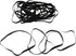 Lovermusic 20Pcs Width 0.19inch Flat Cassette Tape Machine DVD Drive Rubber Belt Replacement for Recorder Black...