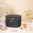 Travel Cosmetic Organizer Bag - Large Makeup Case with Jewelry Storage, Waterproof Toiletry Box for Cosmetics, Brushes, and Tools, Black...