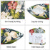 Pack of 2 Outdoor Waterproof Throw Pillow Covers 18 x 18 Inch, Decorative Cushion Sham Pillowcase Shell for Garden Patio Balcony(Midnight Floral)...