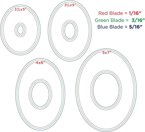 Custom Cutting System Patterns by Creative Memories (Oval (Set of 4))...