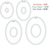Custom Cutting System Patterns by Creative Memories (Oval (Set of 4))...