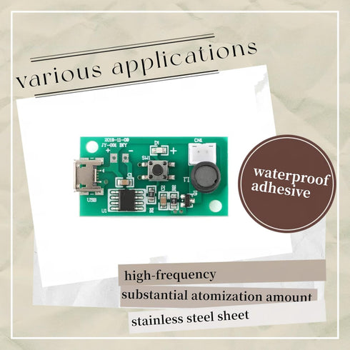 3Pcs USB Humidifier Module USB Spray Module Circuit Board Atomization Module 5V Atomization Plate Circuit Board Atomization Module Atomizer DIY In...