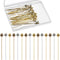 60 Pieces Head Pins for Jewelry Making Flower Beads Ball Pins 2.1 Inch with Clear Box for Jewelry Making Earring Bracelet DIY Accessories, Silver,...
