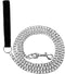 Chain Heavy Duty Metal Dog Leash 6FT Stainless Steel Cuban Link Chain Labor Chew Proof Pet Leash Chain with Soft Padded Handle for Medium Big Dogs...