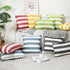 Outdoor Throw Pillow Covers, Square Stripe Waterproof Throw Pillow Cases for Outdoor Patio Porch Farmhouse Garden Balcony Couch, 18"x18"(45x45cm)/...