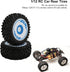 RiToEasysports RC Car Tires,Rear Rubber Tires for Wltoys 1/12 Remote Control Car 124017 RC Car Upgrade Part...