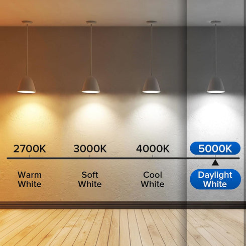 SANSI 60W Equivalent LED Light Bulbs, 22-Year Lifetime,6 Pack 900 Lumens Light Bulb with Ceramic Technology,5000K Daylight Non-Dimmable, E26, A15,...