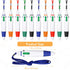 Retractable Pen with Lanyard Neck Pens Pen in a Rope Shuttle Pen 4 Color Ink Ballpoint Pen with Chain for Nurses Students, Office School Home Supp...
