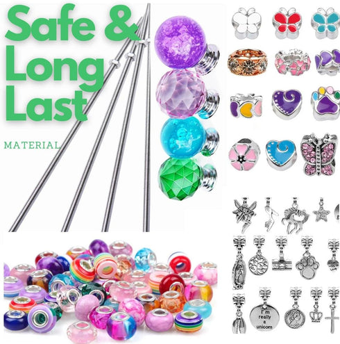 Beaded Garden Stakes, Garden Stake Crafts for Kids, Fairy Garden Stakes Accessories with Beads, Fairy Sticks for Garden Craft Supplies, Garden Art...