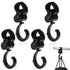 4 Pcs Walker Hook Hanging 360° Rotation Stroller Hooks for Hanging Diaper Bag Hanger Stroller Hooks for Walker Rollator Wheelchair Shopping Cart...