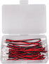 15Pairs jst Connector Kit 2.54mm 2 Pin 10cm Silicone Wire Cables Balance Plug Lead Socket Male and Female Connector for Bluetooth Headset Toys......