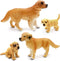 Gemini&Genius Dog Toys for Kids, Golden Retriever Family Playset, Detail and Realistic Puppy Action Figures, Pet Doggy Toys, 2-4 Inches Length - B...
