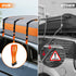 6 Rooftop Cargo Tie Down Hook Straps - Secure Any Car Roof Bag, Roof Rack Cargo Carrier, or Car Top Carrier, No Roof Rack Required, Compatible wit...