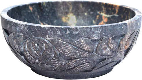 Nirvana Class - Soapstone Scrying and Smudge Bowl (Scrying - Bowls & Mirrors) (4 Inch) From India...