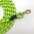 Nylon Strong Dog Rope Lead Reflective Training Dog Leash with Soft Handle 5-20 FT Long Green (Dia:0.5" 8FT)...