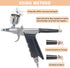 Uouteo Airbrush Trigger Gun Air Brush Gun with 0.3 mm Needles 7CC &10 CC Cup for Painting...