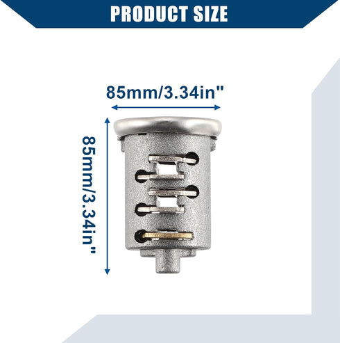Car Roof Rack Lock Cylinder Lock Core Replace for Yakima Car Rack System Components/Metal Lockable Cylinders Core Lock Kit W/Lock Key and Control ...