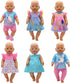 6 Pack Doll Clothes for 13-16 inch Baby Dolls, Dress for 13-16 inches Dolls, Compatible with Toy JC, Toy Manhattan, Toy Doug Melissa...