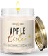 Apple Cider Candle, Fall Candles I Apple Cider, Cinnamon & Nutmeg - Infused with Essential Oils I Mulled Cider Fall Scented Candle (Soy) for Home ...