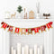 Thankful Burlap Banner Fall Autumn Maple Leaves Rustic Burlap Harvest Banner Mantel Fireplace Wall Hanging for Home Office School Party Decor Than...