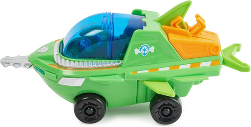 Paw Patrol Aqua Pups Rocky Transforming Sawfish Vehicle with Collectible Action Figure, Kids Toys for Ages 3 and up...