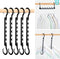 HOUSE DAY Sturdy Plastic Space Saving Hangers 12 Pack, Cascading Organizer Closet Space Saver 80% and Wrinkle Free Clothes, Multi Collapsible for ...
