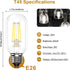 ASOKO Edison Bulb, T45 Daylight 4000K LED Tubular 4W Dimmable Tube Vintage Bulbs 40 Watt Equivalent,E26 Base(6-Pack)...