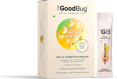 Gut Balance Gut Health, Immunity | Probiotics + Inulin + Vitamin C | 30 Days Pack...