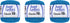 Aunt Lydia Classic Blue Hawaii Crochet - 3 Pack of 350y/320m - Cotton - Gauge 10 - Crochet......