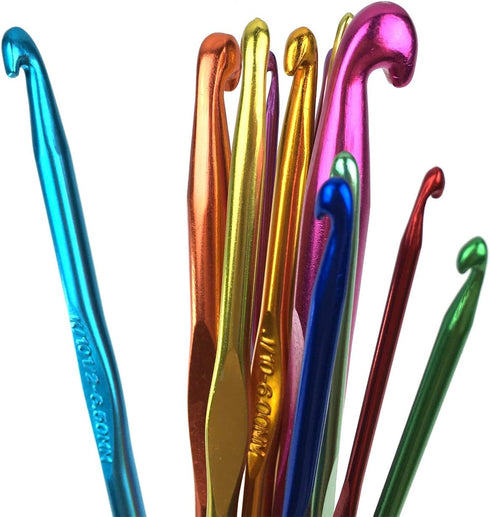 Weabetfu Aluminum Crochet Hook,Knitting Needles Crochet Needles for Knitting Craft Yarn,Crochet Hooks Size N,10.0mm-New...