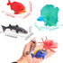 10Pcs Fish Toys Animal Figure Bath Toys, Color Changing Toys Sea Animal Toys, Sea Creatures Toys for Kids 3 Years and up, Water Table Toys for The...