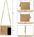 Women Beach Shoulder Bag Woven Crossbody Bag Cotton Crochet Handmade Satchel Handbag Purse Bag for Summer...