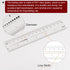 Film Flexible Ruler 6 Inch 1mm Scale PET Plastic Covered Folding Straight Ruler Calibration Soft Ruler Measuring Tool for Factory, Transparent...