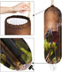 Glasses of Red Wine Plastic Bag Holder, Grapes Wooden Grocery Bag Storage Holder Garbage Shopping Bag Trash Bags Organizer for Kitchen Home...