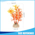 Aquarium Decoration, Aquarium Plastic Plants Decoration for Aquarium Fish Tank,4.72Inch(Orange,2Pcs)...