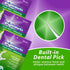 225 Piece BrightWorks Fresh Mint + Whitening Dental Flossers with plant-based handles, Super-Strong Floss and Mint-Flavored Floss with Micro-Cryst...