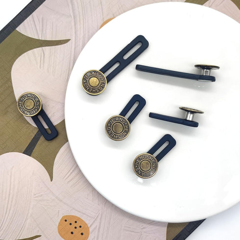 FXHDC-M 6pcs Button Extenders for Jeans Strong Pants Button Extender Waist Expanders for Women Men Trousers, No Sewing Instant Waistband Extension...