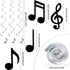 Zonon 25 Pieces Musical Note Hanging Swirl Music Foil Whirl Theme Party Decoration Cutout Spiral for Wedding Baby Shower Birthday Party Supplies (...