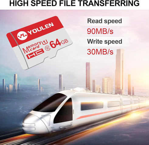 64GB Micro SD Card, High-Speed Memory Cards - Reliable Storage Solutions for Your Devices...