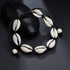 COLORFUL BLING 2 Pieces Handmade Boehmia Natural Cowrie Shell Anklet Seashell Ankle Bracelet Boho Beads Hawaii Foot Jewelry...