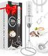 YUSWKO Milk Frother Handheld for Coffee with Stand, Rechargeable Drink Mixer with 3 Heads 3 Speeds Electric Coffee Frother Whisk, Gift for Many Oc...
